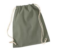 Westford Mill Turnbeutel WM110 Baumwolle Olivegrün 37 x 46 cm