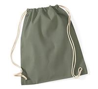 WM110 Westford Mill Cotton Gymsac Olive Green 37 x 46 cm