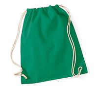 WM110 Westford Mill Cotton Gymsac Kelly Green 37 x 46 cm