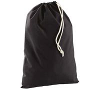 Westford Mill Schuhtasche WM115 Baumwoll-Schuhbeutel Schwarz XS (14 x 20 cm)