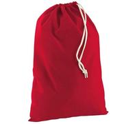 Westford Mill Schuhbeutel W115 Baumwolle Classic Red Gr. M (30 x 45 cm)