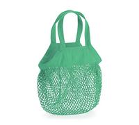 WM151 Westford Mill Organic Cotton Mini Mesh Grocery Bag Sage Green 34 x 12 cm