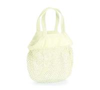 WM151 Westford Mill Organic Cotton Mini Mesh Grocery Bag Natural 34 x 12 cm