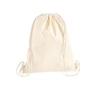 WM210 Westford Mill Turnbeutel Schuhtasche aus Baumwolle Natural 37 x 46 cm