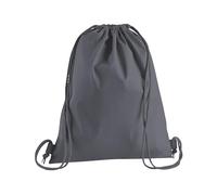 WM210 Westford Mill Premium Cotton Gymsac Graphite Grey 37 x 46 cm