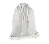 Westford Mill Turnbeutel WM260 aus Bio-Baumwolle Weiß 37 x 46 cm