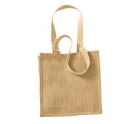 WM406 Westford Mill Jute Compact Shopper Natural 30 x 30 x 12 cm