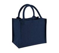 Westford Mill Mini-Geschenktüte WM412 Jute 26 x 22 x 14 cm Navy