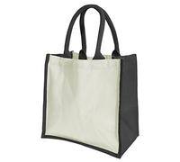 WM421 Westford Mill Jutetasche zum Bedrucken Black 30 x 30 x 19 cm
