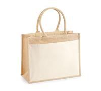 WM427 Westford Mill Jutetasche Einkaufstasche Natural 42 x 33 x 19 cm
