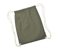 WM810 Westford Mill Turnbeutel aus Bio-Baumwolle Olive Green 37 x 47 cm