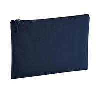 WM830 Westford Mill Zubehörtasche aus Bio Baumwolle French Navy L (28 x 20 cm)