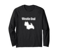 Westie Hunde-T-Shirt - Westie Dad Langarmshirt