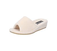 Westland Damen Pantoffeln Marseille, Frauen Hausschuhe,Weite G (Normal),Backless Slipper,Gartenschuhe,Pantoletten,beige-Kombi,41.5 EU / 7.5 UK
