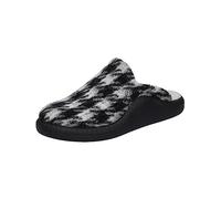 Westland Damen Pantoffeln Monaco D 149, Frauen Hausschuhe,Weite F 1/2 (Normal),hausschlappen,hauslatsch,hofschuh,schwarz-Weiss,42 EU / 8 UK