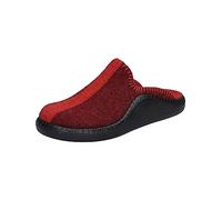 Westland Damen Pantoffeln Monaco Damen 62,Weite F 1/2 (Normal),Schlappen,gaeste-Hausschuhe,hausschlappen,hauslatsch,rot-Kombi,44 EU / 9.5 UK