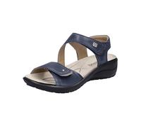 Westland Damen Riemchensandalen Annecy 01,Weite G (Normal),Wechselfußbett,flach,Sommerschuhe,Freizeitschuhe,offene Schuhe,Ocean,39 EU / 6 UK