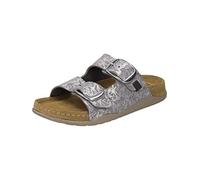 Westland Damen Riemchensandalen Girona 09, Frauen Sandalen,Weite G (Normal),Sommersandalen,bequem,flach,Sommerschuhe,grau-Kombi,41 EU / 7 UK