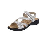 Westland Damen Riemchensandalen Ibiza 70,Weite G (Normal),Wechselfußbett,Freizeitschuhe,offene Schuhe,Strandschuhe,beige-Multi,39 EU / 6 UK
