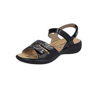 Westland Damen Riemchensandalen Ibiza 86,Weite G (Normal),Wechselfußbett,Sommersandalen,bequem,flach,Sommerschuhe,schwarz-Kombi,40 EU / 6.5 UK
