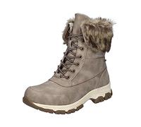 Westland Damen Snowboots Chambery 04,Weite G (Normal),Wechselfußbett,wasserdicht,Winterstiefel,Winterschuhe,beige-Kombi,37 EU / 4 UK