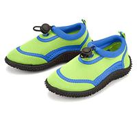 Wet Shoes Kinder Kleinkind Größe Aqua Beach Surf Wasser Schwimmen für Jungen und Mädchen, Grün - Grün-blau - Größe: 18 EU