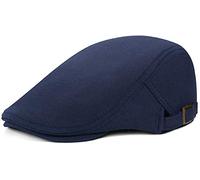 WETOO Schirmmütze Herren Schiebermütze Schwarz Driving Cabbie Jagd Flatcap Newsboy Cap