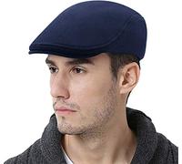 WETOO Schirmmütze Herren Schiebermütze Schwarz Driving Cabbie Jagd Flatcap Newsboy Cap