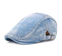 WETOO Schirmmütze Herren Schiebermütze Schwarz Driving Cabbie Jagd Flatcap Newsboy Cap