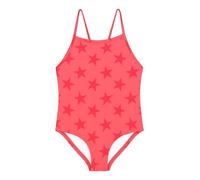 weVSwe Einteiler Ärmellose Badeanzug Mädchen Bademode Kinder Schwimmanzug Orange Stern Kinder Rashguard 3-4 Jahre