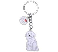 WEWAYSMILE Welpe Schlüsselanhänger, Hunde Schlüsselanhänger, Niedlicher Welpe-Schlüsselanhänger, Für Dekor Auto Schlüsselanhänger Tag Personalisierte Geschenk, Länge: 4.02 Zoll/10.2 cm