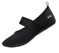 WeWee Die gesunden Allround-Barfußschuhe Damen - Vielseitig einsetzbare Minimalschuhe aus Neopren Wasserschuhe, Strandschuhe Badeschuhe, Schwarz, 42/43 EU(Herstellergröße: XXL)