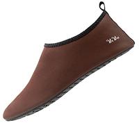 WeWee Die Gesunden Allround-Barfußschuhe Herren - Vielseitig Einsetzbare Minimalschuhe Wasserschuhe, Strandschuhe, Badeschuhe (Braun, Größe 40/41) Herstellergröße XL