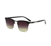 WFFZTZW Damen Herren Quadratische Sonnenbrille Retro Bunte Sonnenbrille Vintage Mode (4)