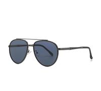 WFFZTZW Luxus-Sonnenbrille aus Metall für Herren und Damen, UV400-Schutz, Farbverlauf (C1Schwarz)