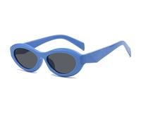 WFFZTZW Luxus-Sonnenbrille für Damen, beliebte modische Verlaufsgläser, UV400 (blau-schwarz)