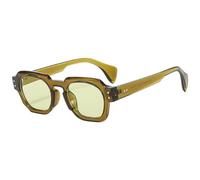 WFFZTZW Mode Radfahren Frauen Männer Luxus Sonnenbrille Retro Sport Männer Trendy Uv400 (grün)