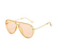 WFFZTZW Modische farbige Sonnenbrille für Männer und Frauen UV400 (BRAUN)