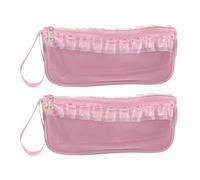 WHAMVOX 2 Stück Aufbewahrungstasche Für Ballettschuhe Schuhorganisatortasche Schuhverpackungstaschen Ballettschuhorganisator Balletttasche Schuhtasche Aufbewahrung Von Tanzschuh Pink