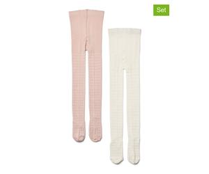 Wheat 2er-Set: Strumpfhosen in Weiß - Größe 74/80 | Babysocken Strumpfhosen