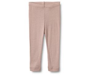WHEAT - Baby's Woll-Leggings - Merinounterwäsche, Gr. 56, braun (DryRose)