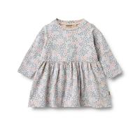 Wheat Jersey Kleid Sessa - 86 / powder blue flowers / 95% Bio Baumwolle 5% Elasthan