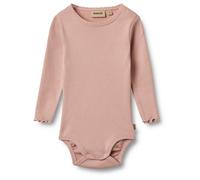 WHEAT - Kid's Rib Body L/S Regitze - Alltagsunterwäsche, Gr. 56, rosa (RosePowder)