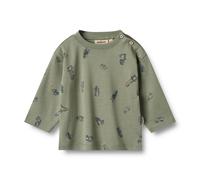 Wheat Langarmshirt Malthe - 80 / dusty green cars / 100% Bio Baumwolle