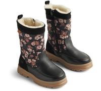 Wheat Mädchen Winterschuh Winterstiefel Koa Tex Wasserdicht-Atmungsaktiv Warm und Gefüttert, Black, 25