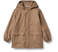 Wheat Regenjacke Ollo Jacke Unisex GRS recycelt Wasserdicht Winddicht, Hazel, 104/4y