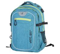 Wheel-Bee LED Schulrucksack Revolution, Turquoise