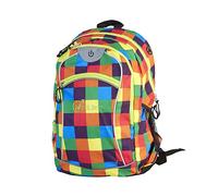 Wheel Bee Rucksack Night Vision LED, integriertes LED Licht für max. Sichtbarkeit bei Dunkelheit, 30 Liter, Orange/Blue/Green