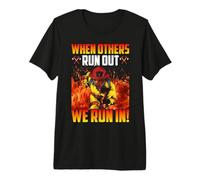 When Others Run Out We Run In Firefighters Fireman Premium T-Shirt