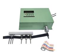 WHIPIN Elastische Bandwickelmaschine, kleine elektrische Bandwickelmaschine mit Fußschalter, Bandwickelmaschinen mit Einstellbarer Geschwindigkeit, Vorwärts- und Rückwärtsfunktion, für Gurtbänder